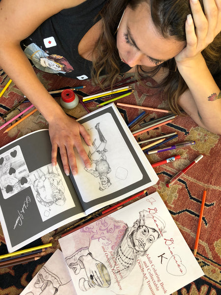 Adult Oracle Coloring Book, "The Dream Diaries"