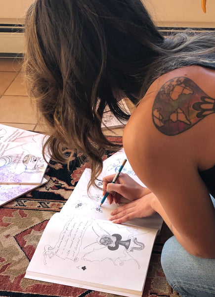 Adult Oracle Coloring Book, "The Dream Diaries"