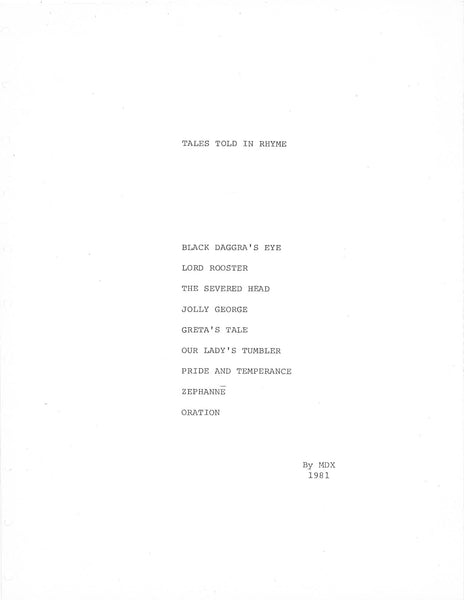 "Tales Told in Rhyme" by CJ Freeman - Spiral Bound Paperback Book PLUS PDF eBook