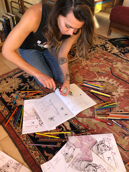 Adult Oracle Coloring Book, "The Dream Diaries"
