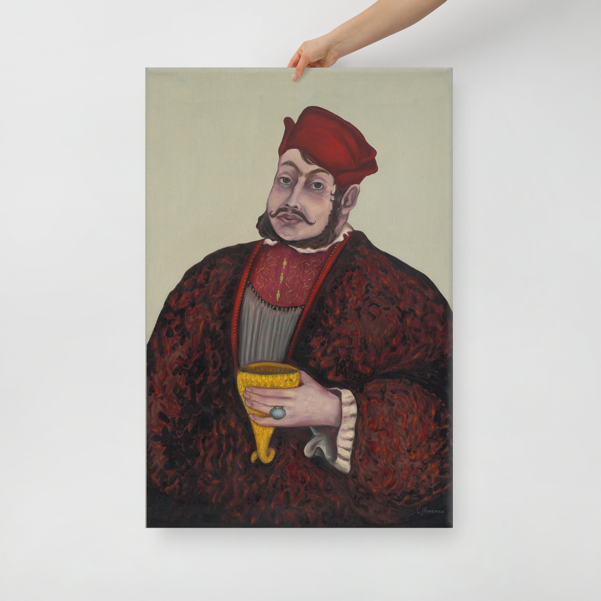 King of Hearts Canvas Print - 24x36"