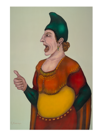 Male Joker Canvas Art Print, 24" x 36"