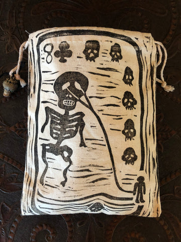 "8 of Clubs" Handmade DECK BAG
